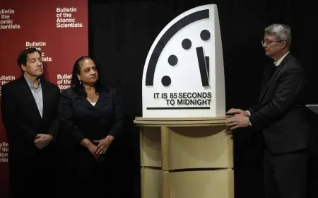 Doomsday Clock moves closer to midnight AI risks cited