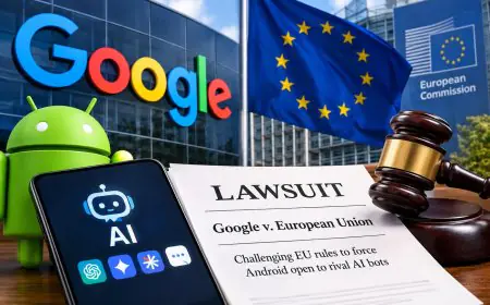Google Is Suing the EU Over Forcing Android Open to Rival AI Bots